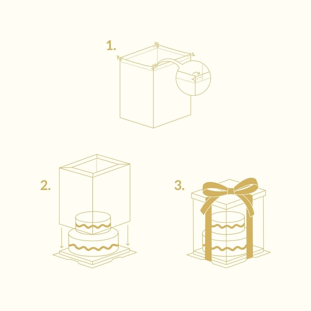 Crystal Clear 10" Cake Box