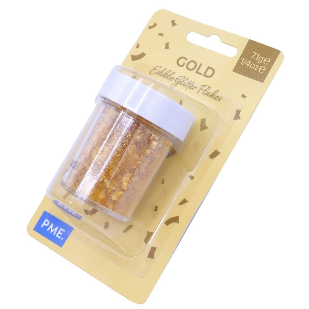 PME Edible Glitter Flakes - Gold