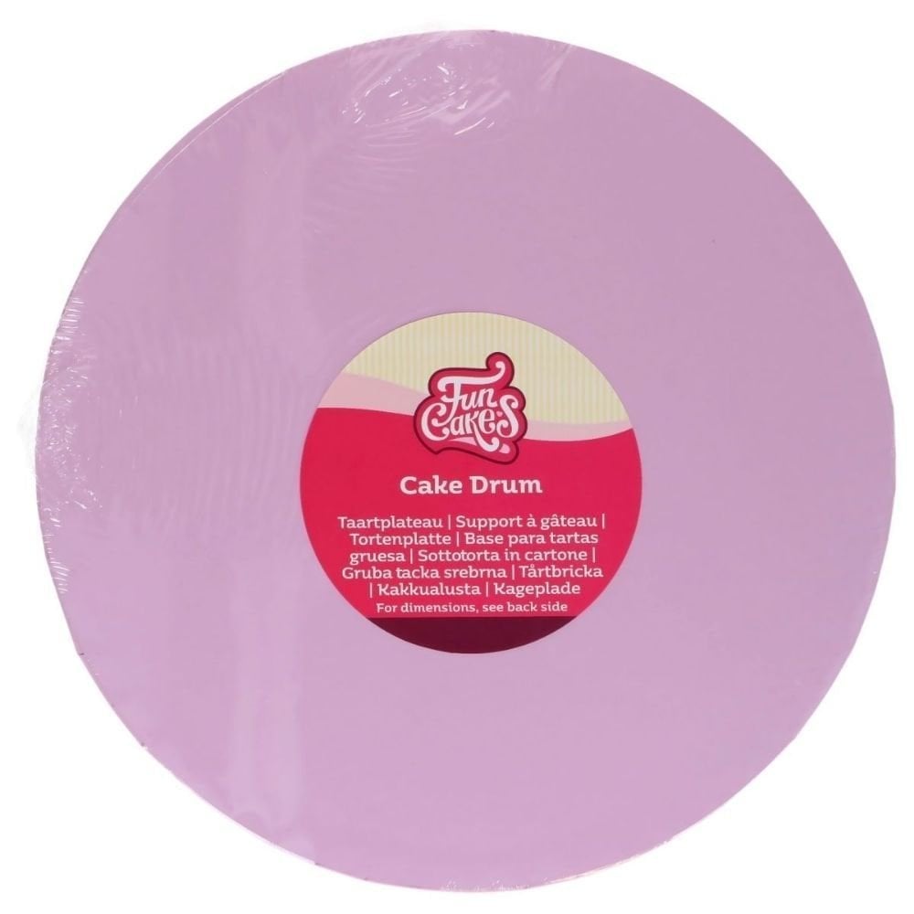 12" Cake Drum Round - Pastel Yellow