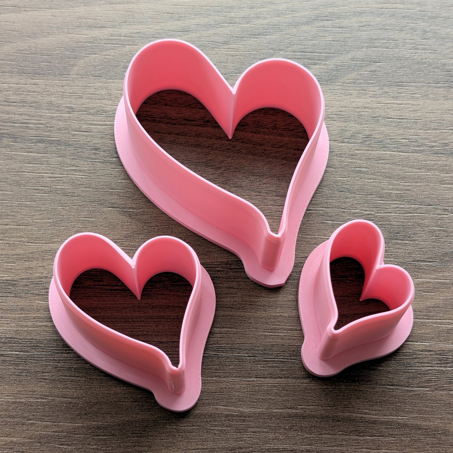 Hearts #3 Cookie/Fondant Cutters - 3pcs