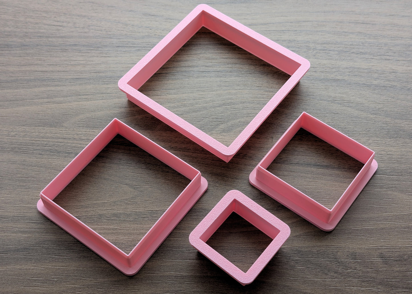 Squares Cookie/Fondant Cutters - 4pcs (4cm, 6cm, 8cm & 10cm)