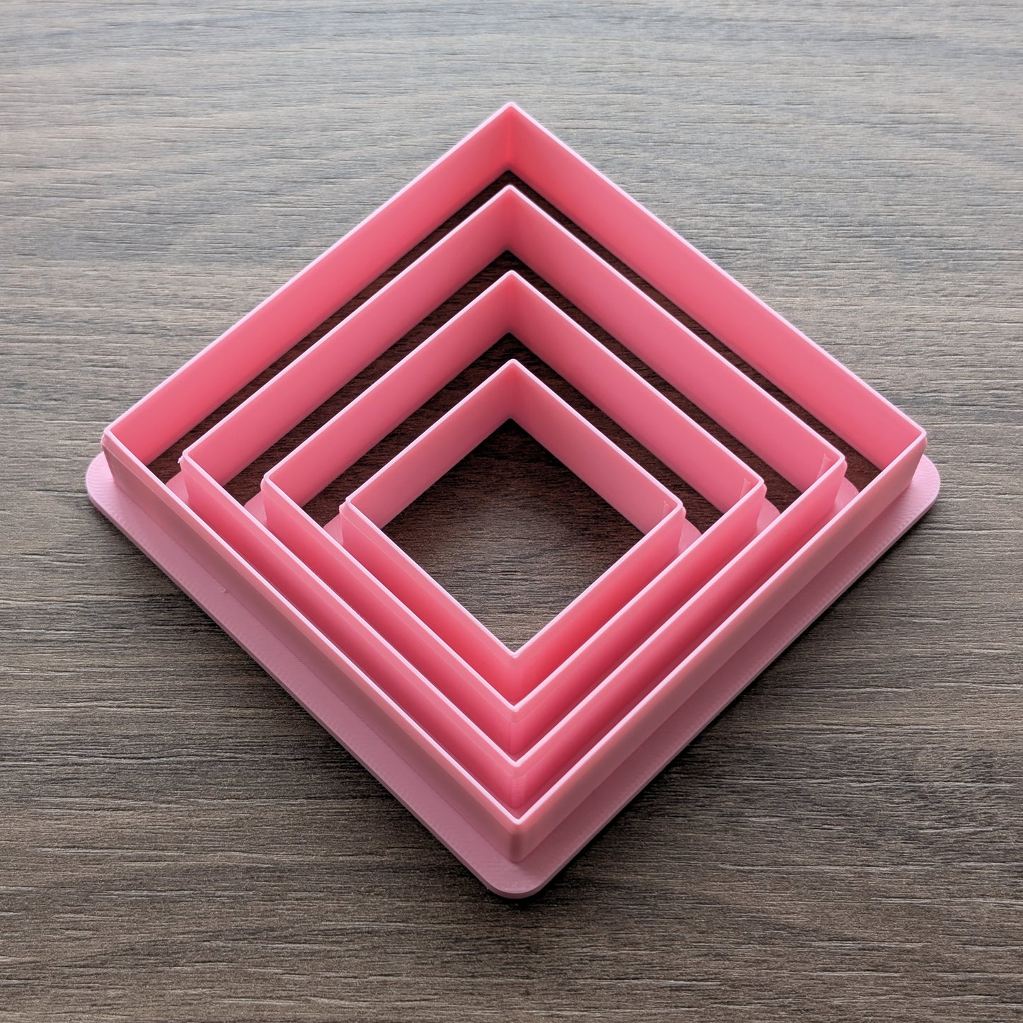 Squares Cookie/Fondant Cutters - 4pcs (4cm, 6cm, 8cm & 10cm)