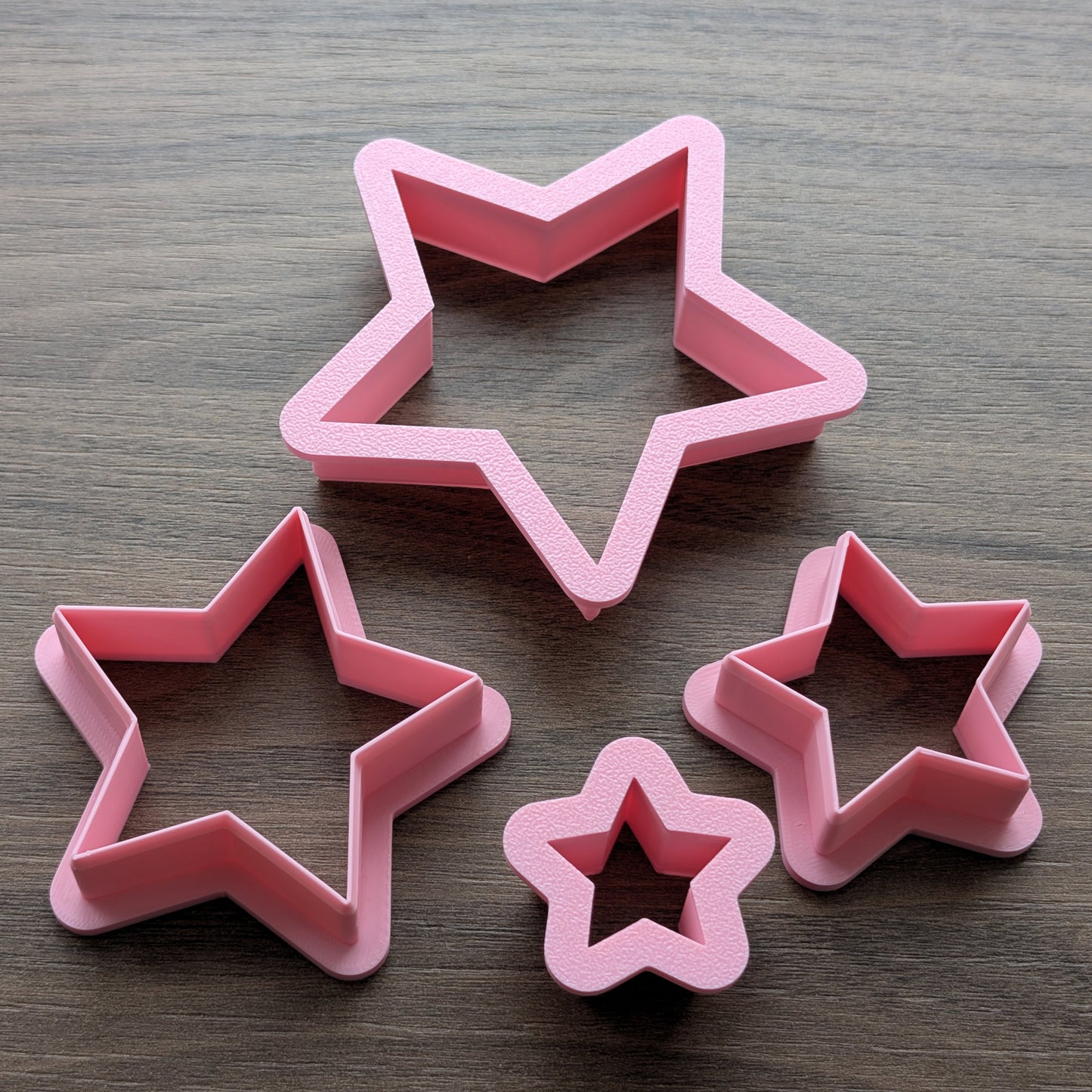 Stars Cookie/Fondant Cutters - 4pcs (3cm, 5cm, 7cm & 9cm)