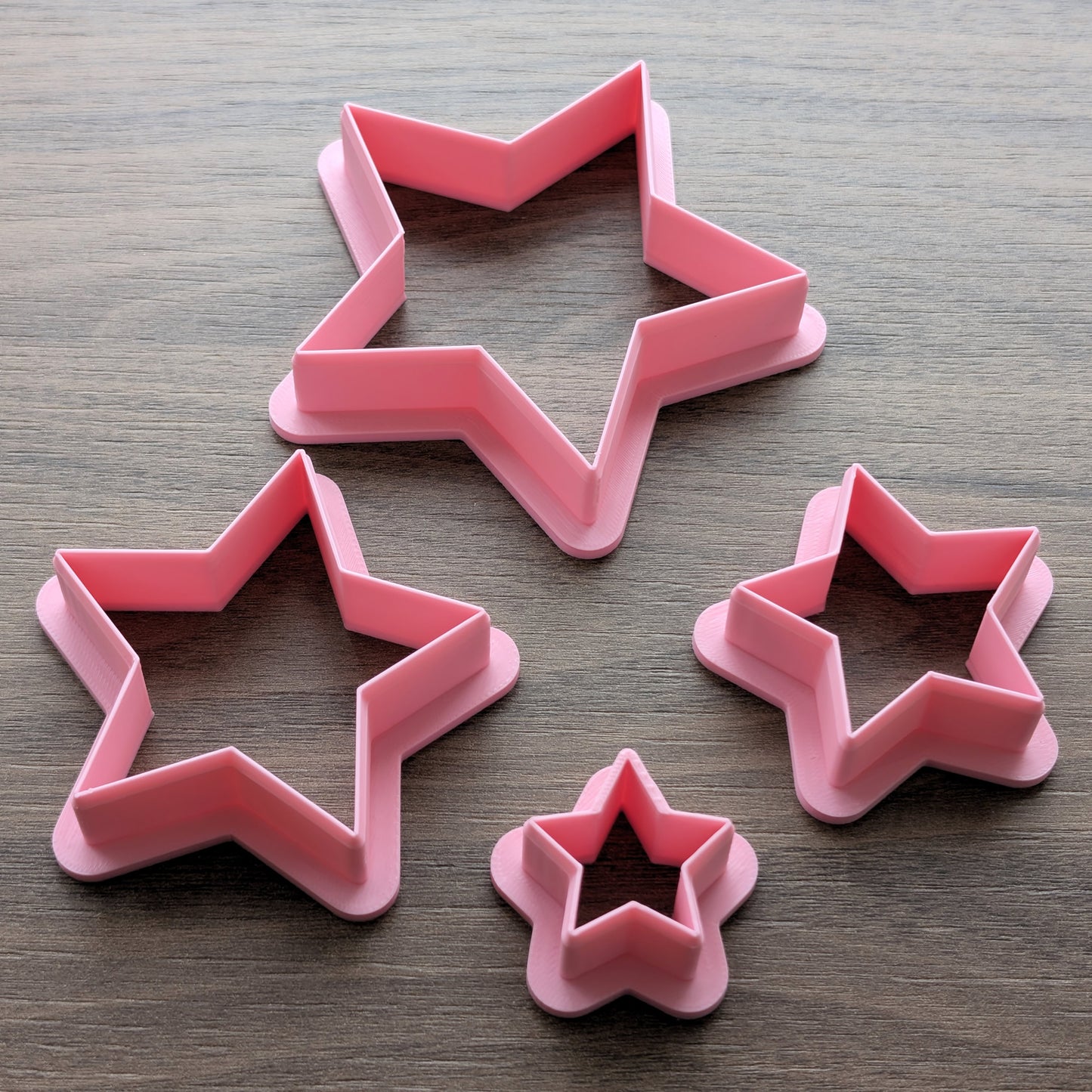 Stars Cookie/Fondant Cutters - 4pcs (3cm, 5cm, 7cm & 9cm)