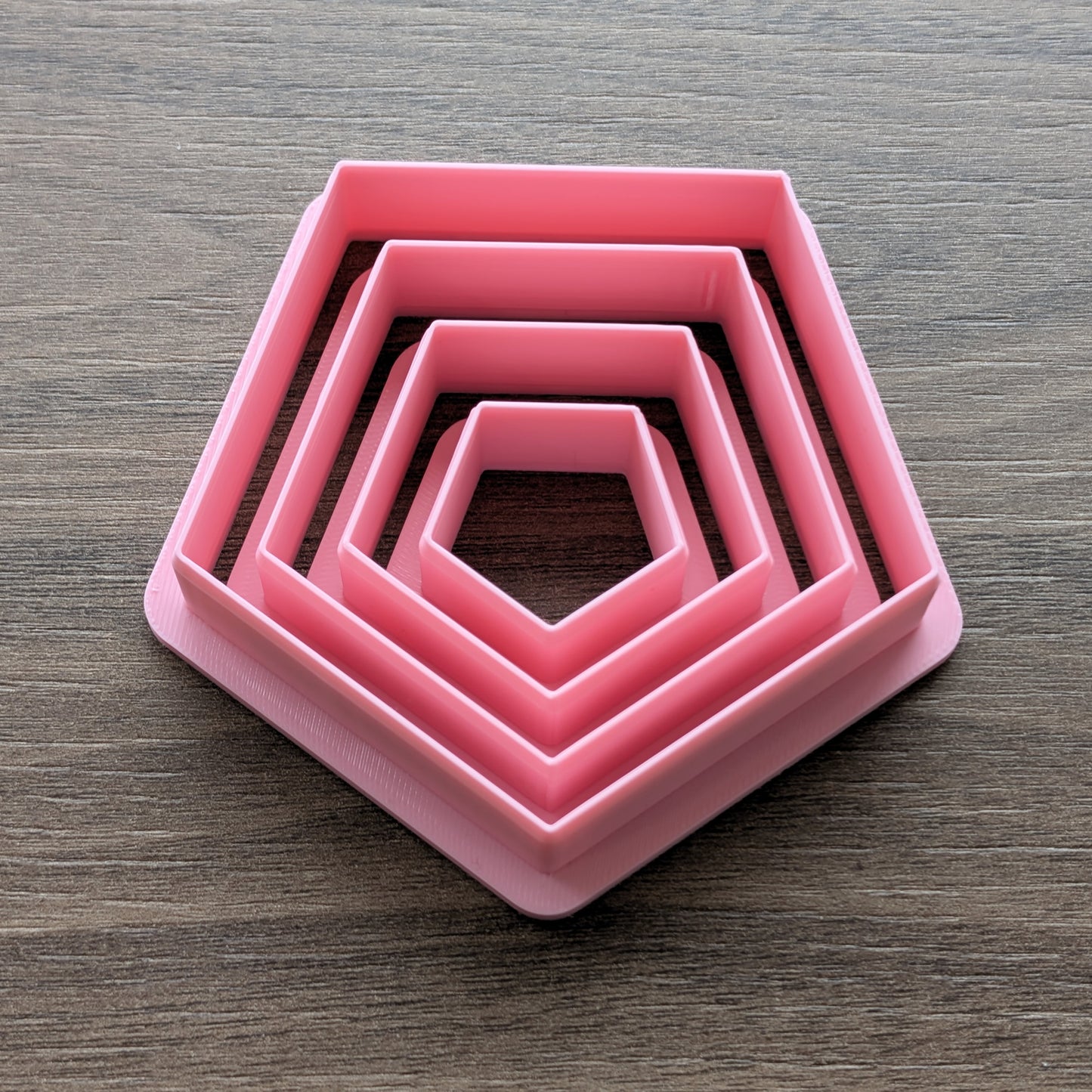 Pentagon Cookie/Fondant Cutters - 4pcs (3cm, 5cm, 7cm & 9cm)