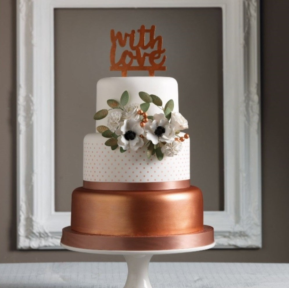 Culpitt Gumpaste Decoration - With Love - White