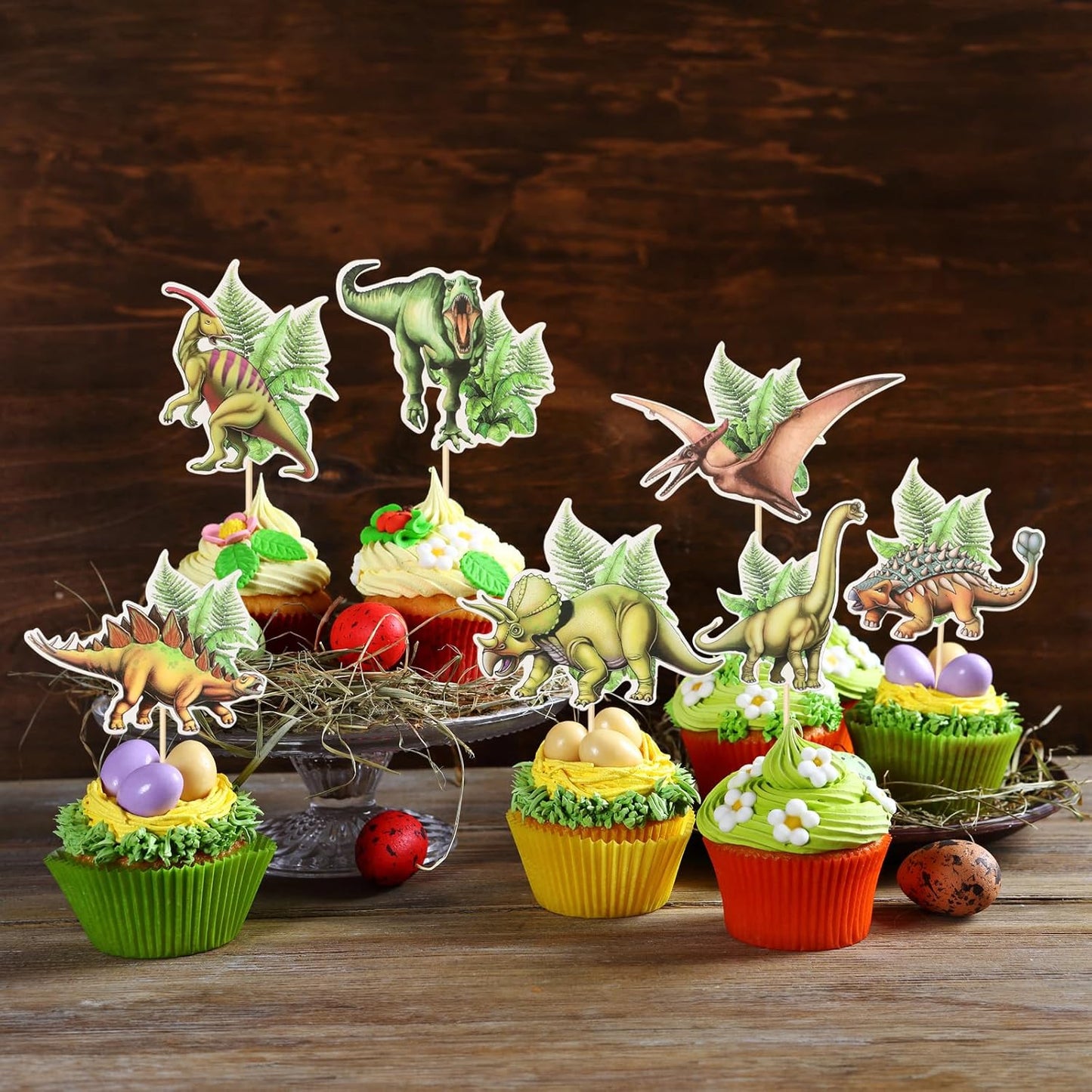 Cupcake Picks - Dinosaur Theme 14pcs