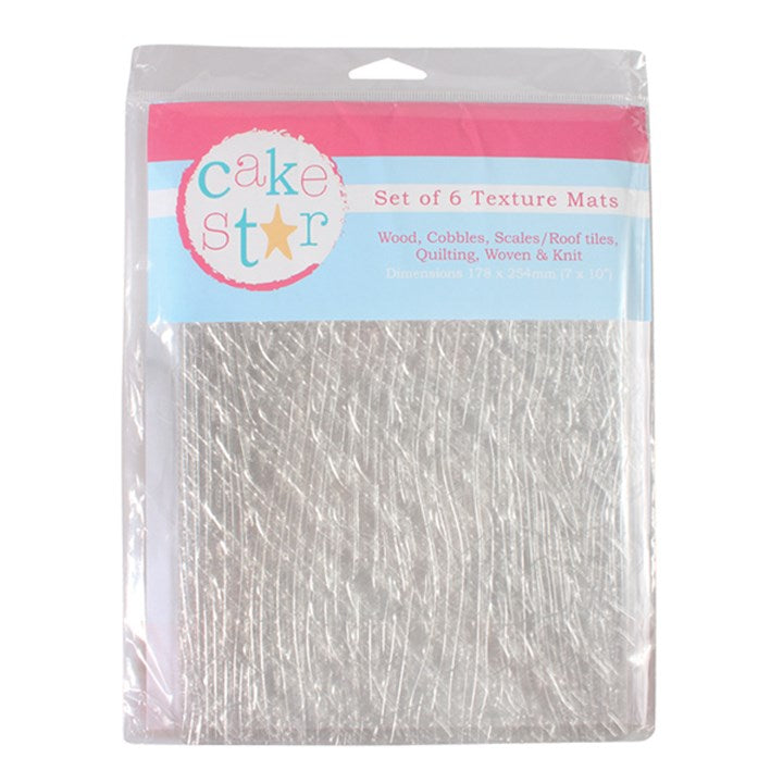Culpitt Texture Mat 6pk - House/Knit/Cobbles
