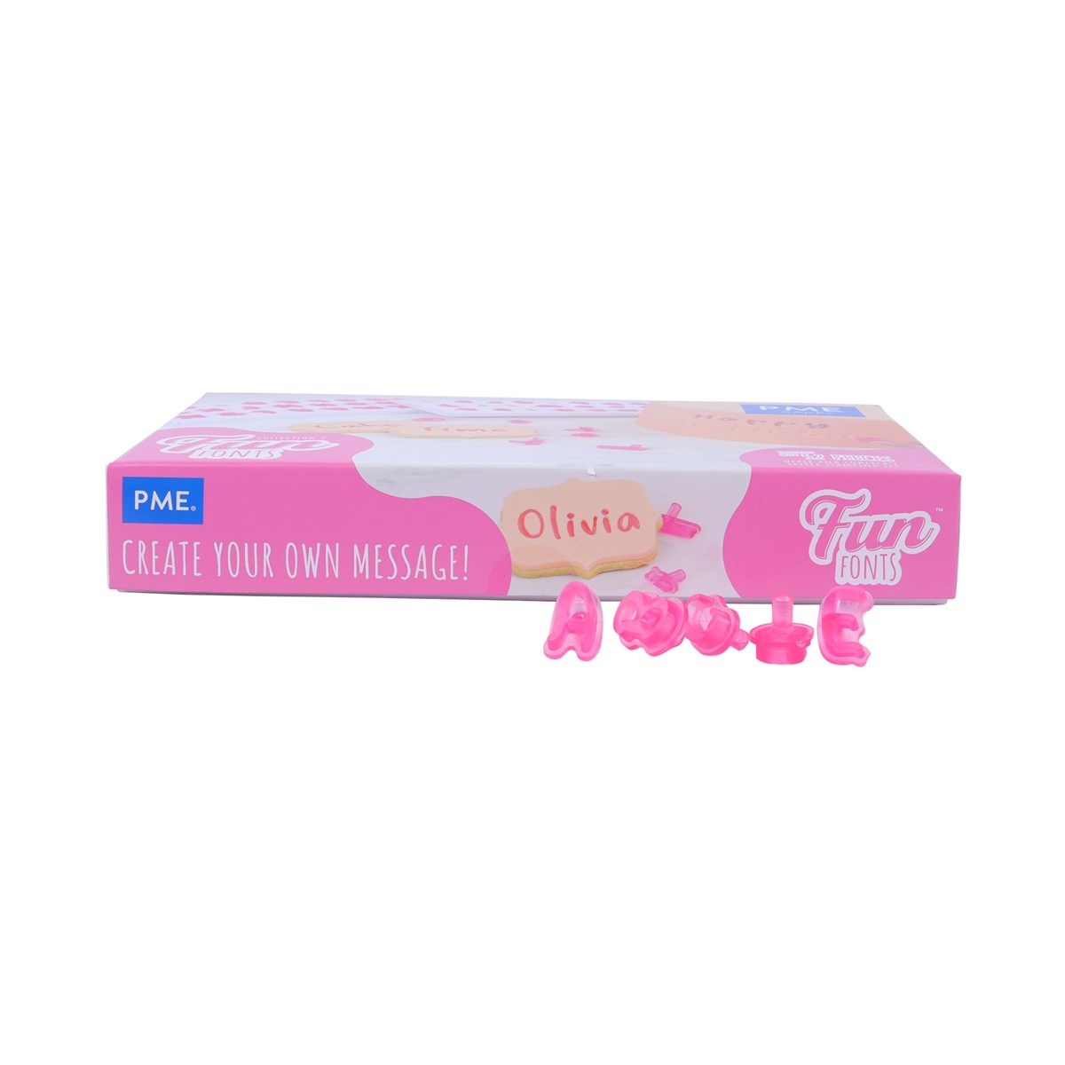 PME Fun Fonts Col3 Upper/Lowercase 52pcs