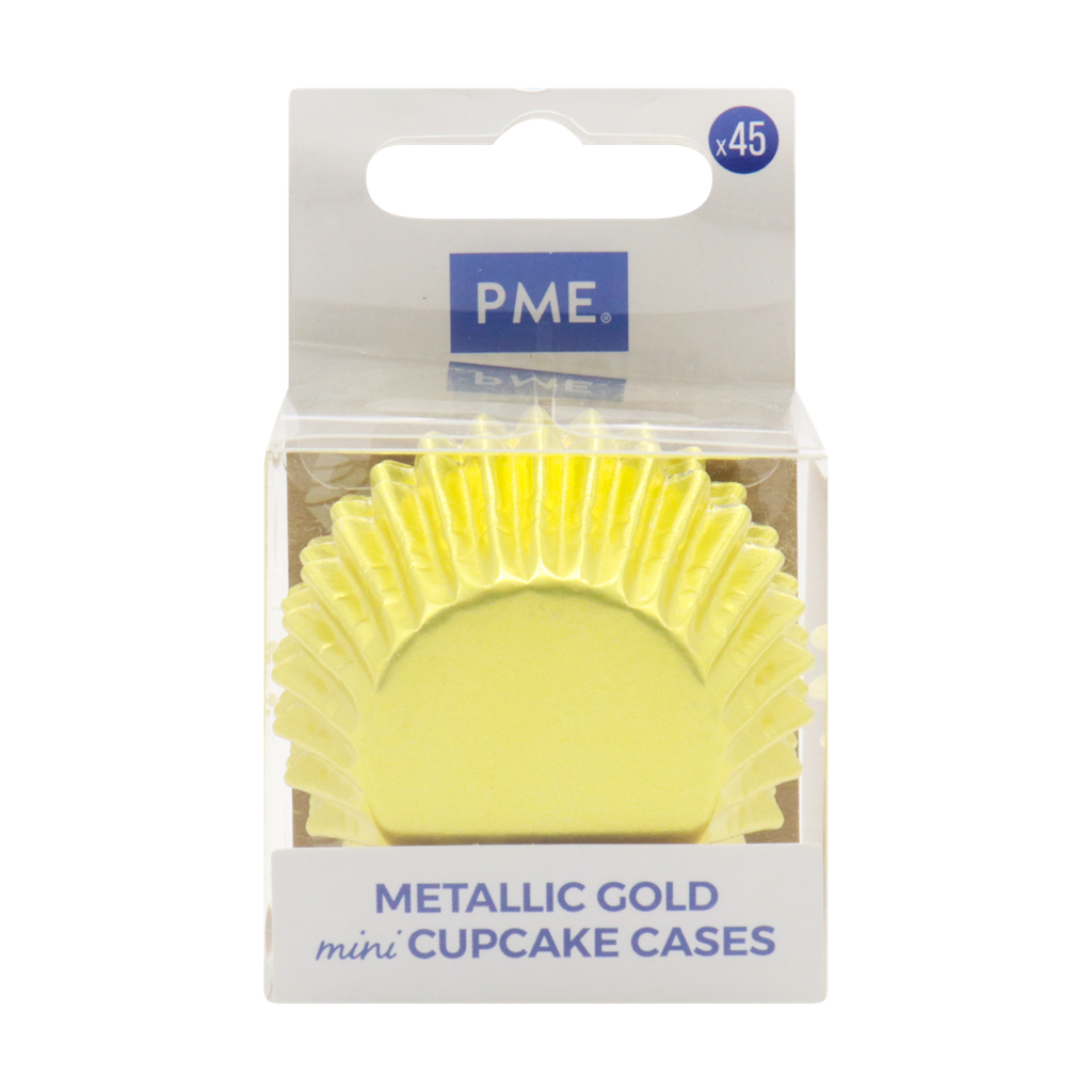 PME Gold Foil MINI Cupcake Cases 45pc