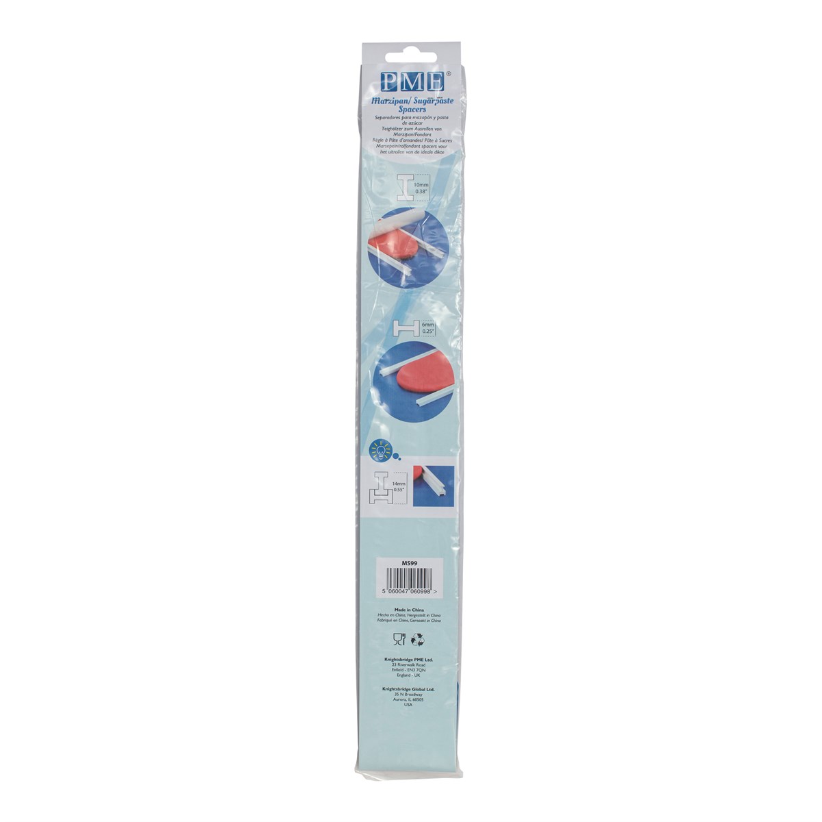 PME Sugerpaste/Marzipan Spacers 2pc