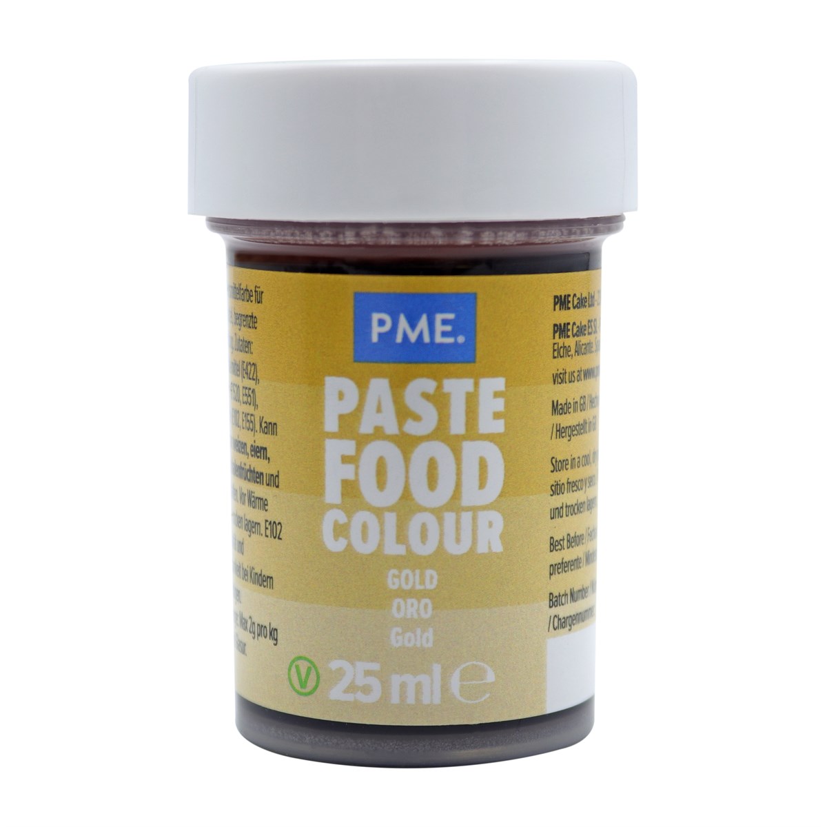 PME Colour Paste - Gold Yellow - 25g