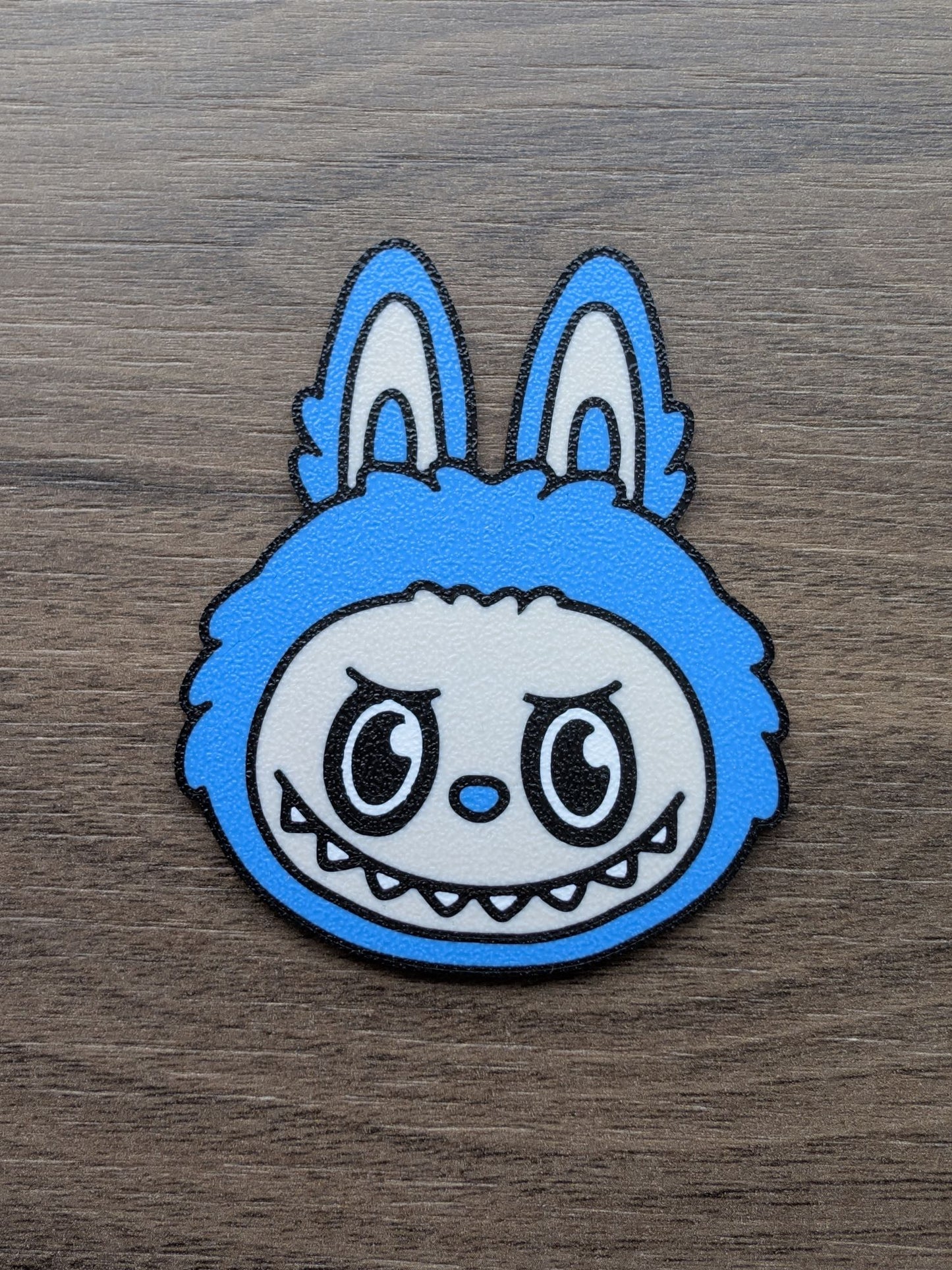 Labubu Style Cake Charm Decoration - Blue