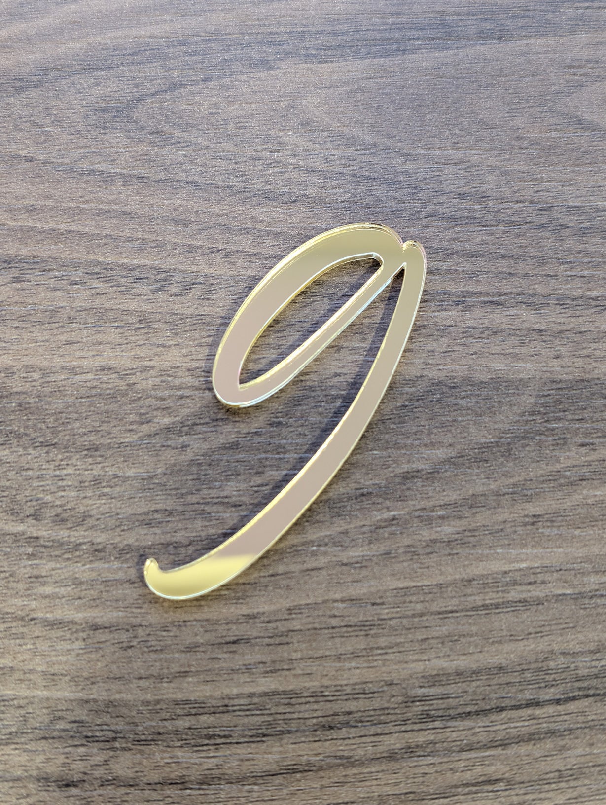 Acrylic - Number 9 - Gold