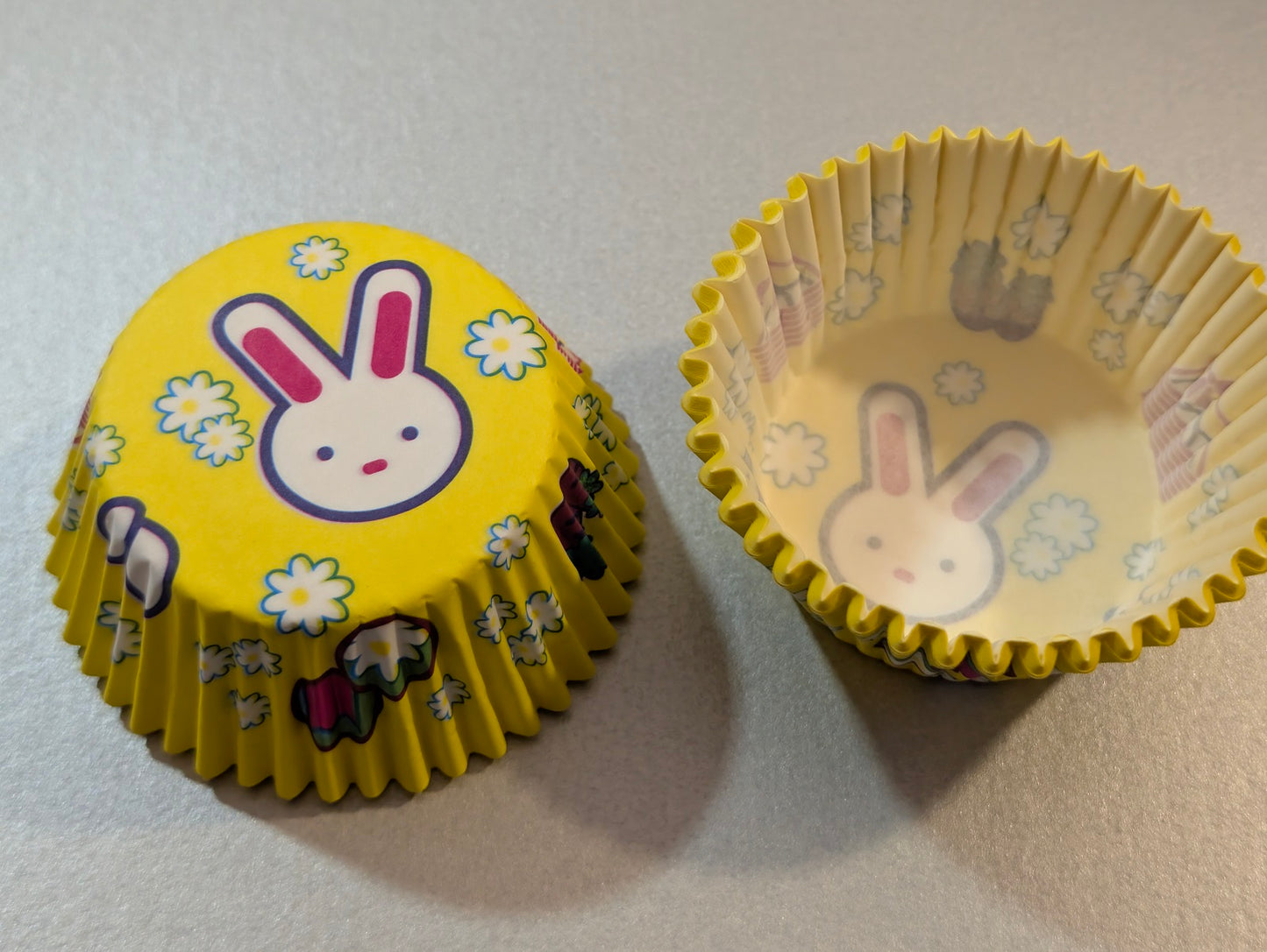 Easter Bunny Cupcake Cases Yellow