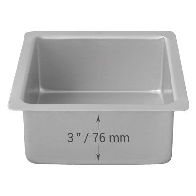 PME Pro 6"x3" Square Cake Tin