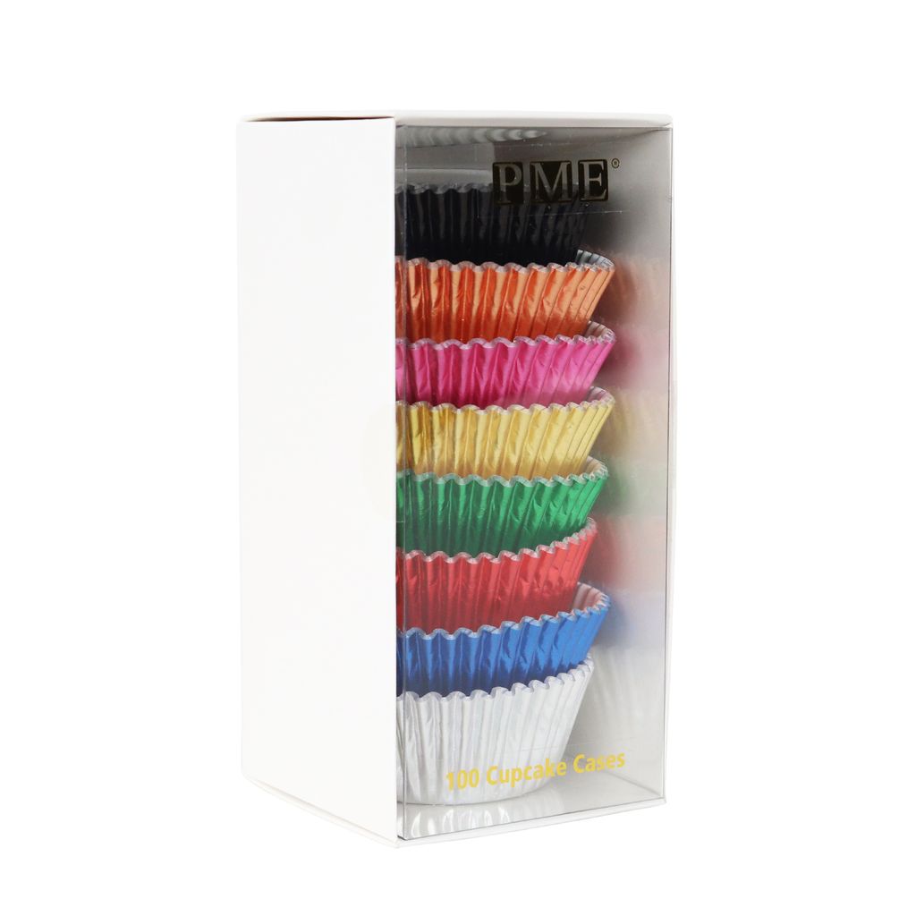 PME Cupcake Cases - Multicolour Metallic 100pc