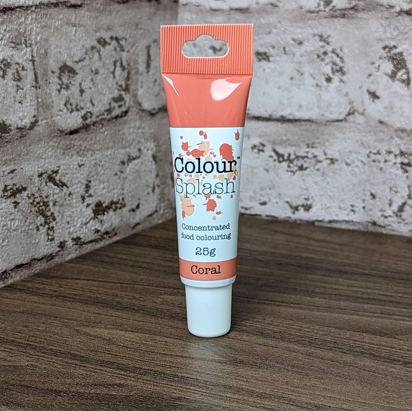 Colour Splash Colouring Gel 25g - Coral (pinkish-orange)