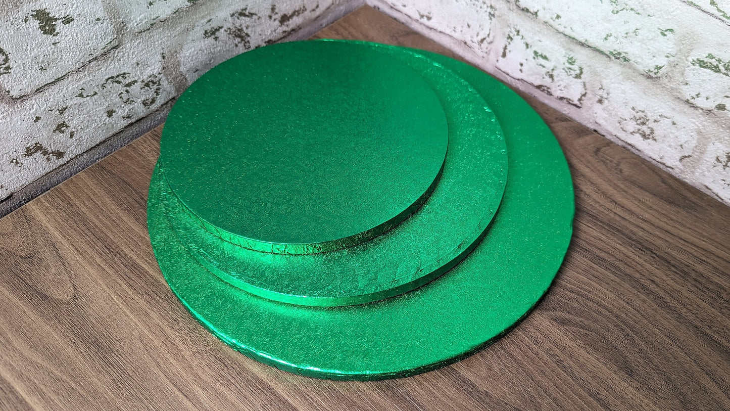 Green Round Cake Drums - 14"