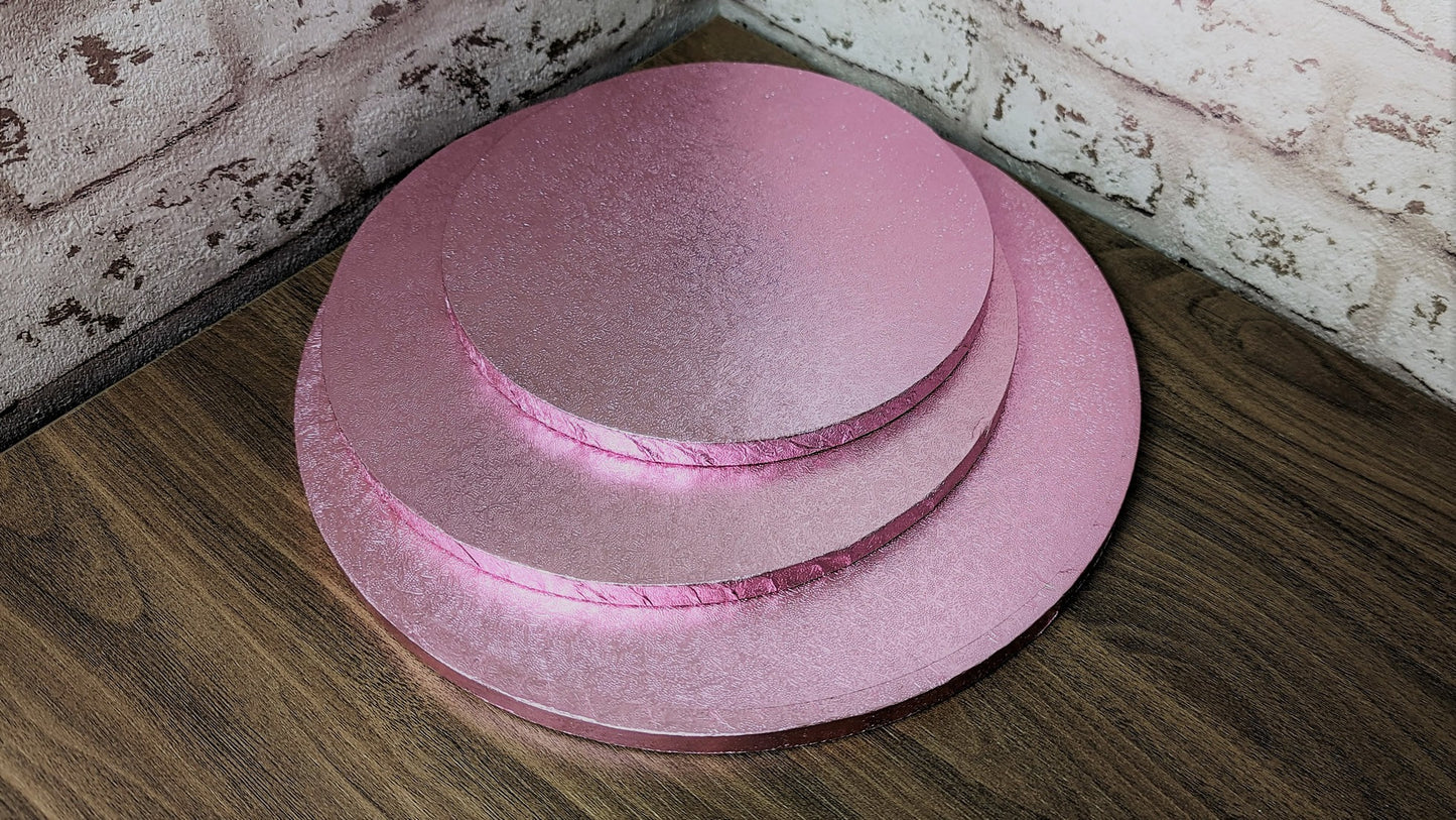 Light Pink Round Cake Drums - 14"