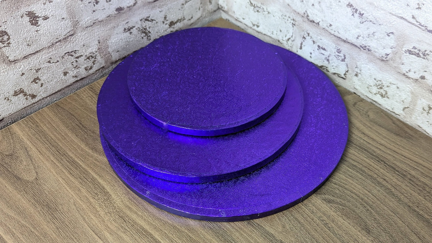 Purple Round Cake Drums - 14"