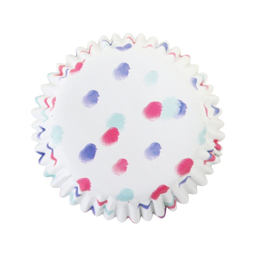PME Cupcake Cases - Watercolour Dots 60pc