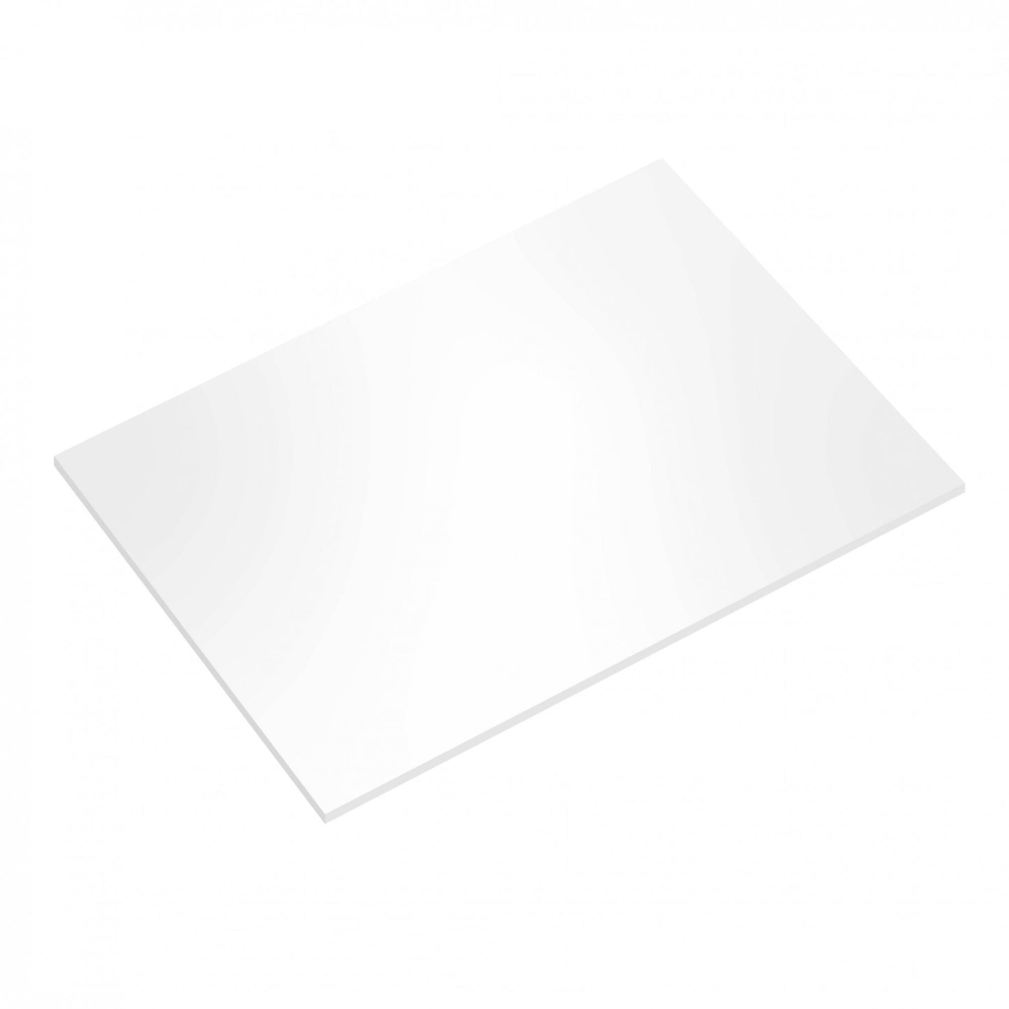 Masonite Cake Board - 12"x9" White Rectangle - Gloss