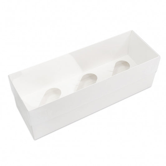 Cupcake Box Clear Lid - Holds 3 - 1pc