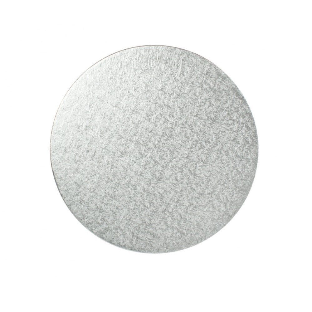 Silver Cut Edge Thin Cake Card - 3"