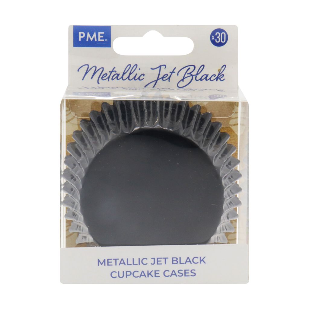 PME Cupcake Cases - Metallic Black