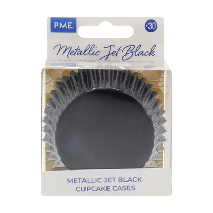PME Cupcake Cases - Metallic Black