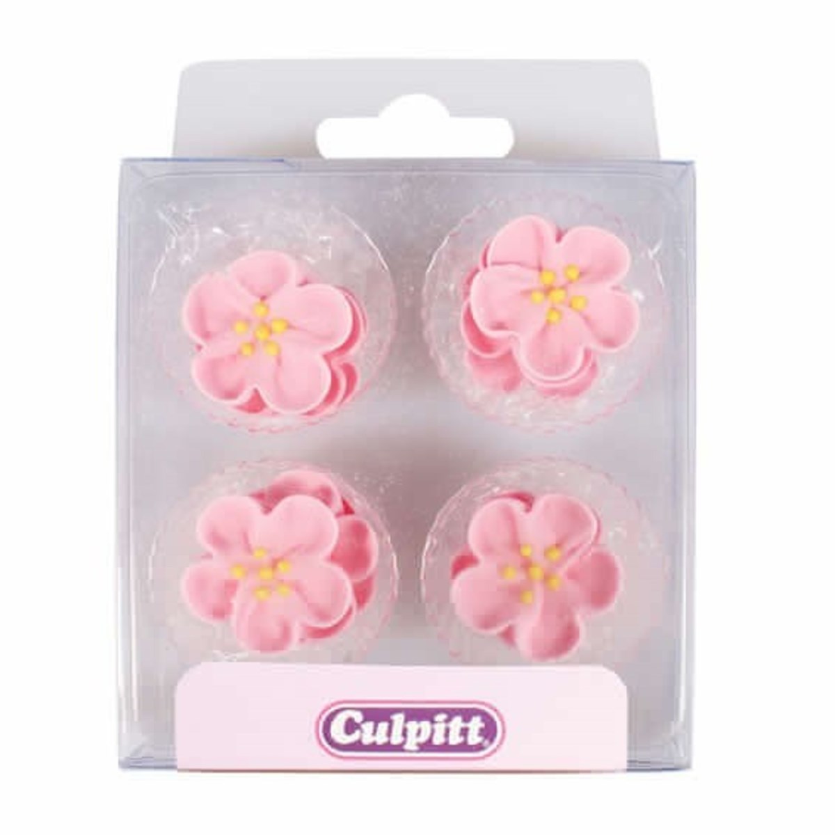 Sugar Decorations - Pink Rose 12pc