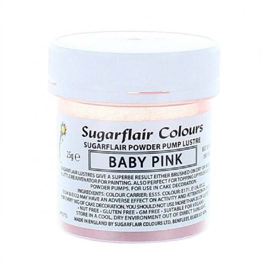 Sugarflair Lustre Pump Refill 25g - Baby Pink