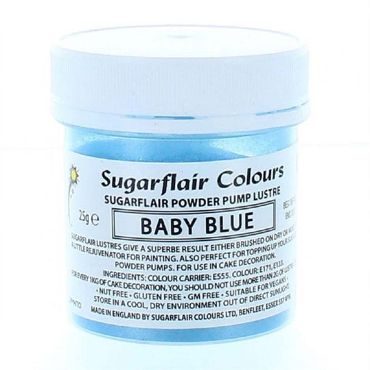 Sugarflair Lustre Pump Refill 25g - Baby Blue