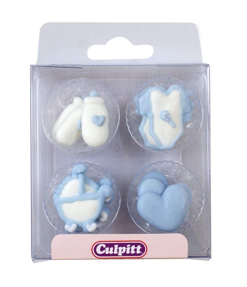 Culpitt Sugar Decorations - Blue Baby 12pc