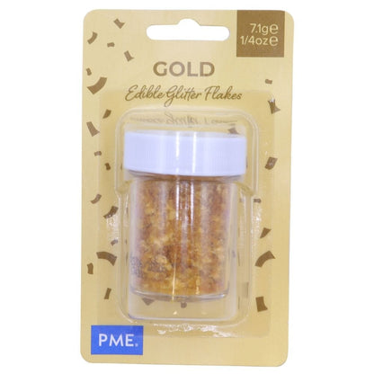 PME Edible Glitter Flakes - Gold