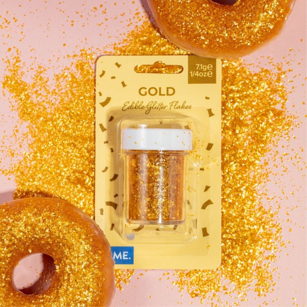 PME Edible Glitter Flakes - Gold