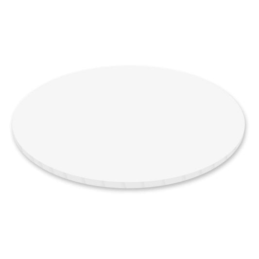 Masonite Cake Board - 12" White ROUND- MATT - THICK