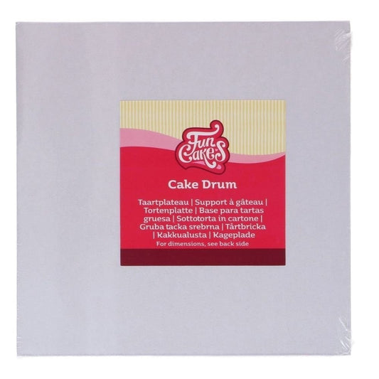 Cake Drum Square White Thick - 10"