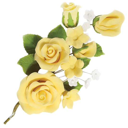 Yellow Rose Spray 145mm