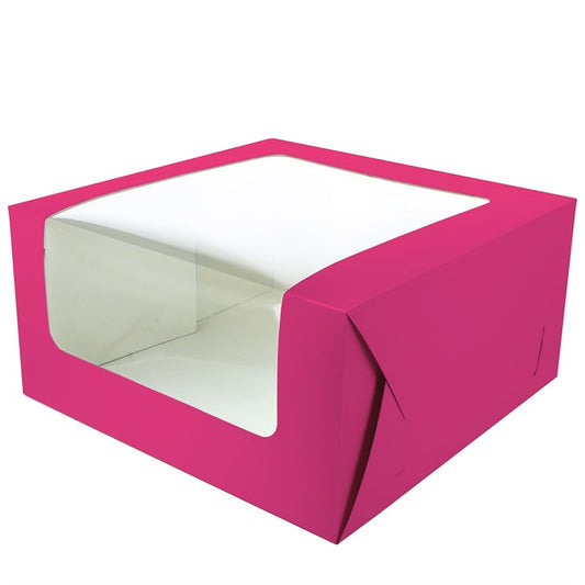 Brights Cake Box 10"x5" - Pink