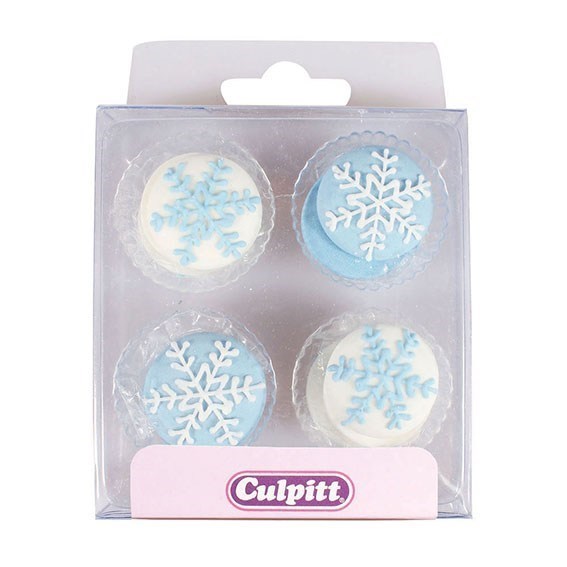 Sugar Decorations - Snowflakes 12pc