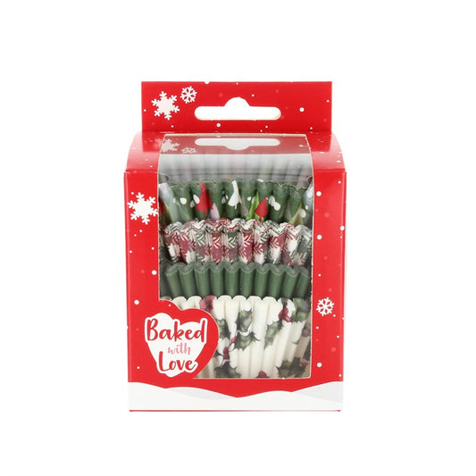 BWL Baking Cases - Vintage Christmas 100pcs