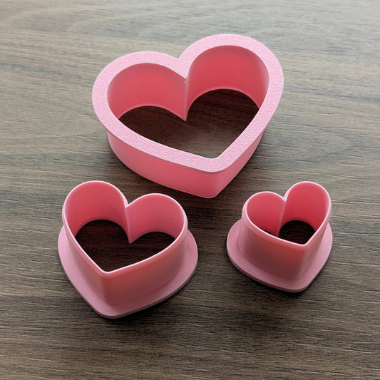 Hearts #1 Cookie/Fondant Cutters - 3pcs