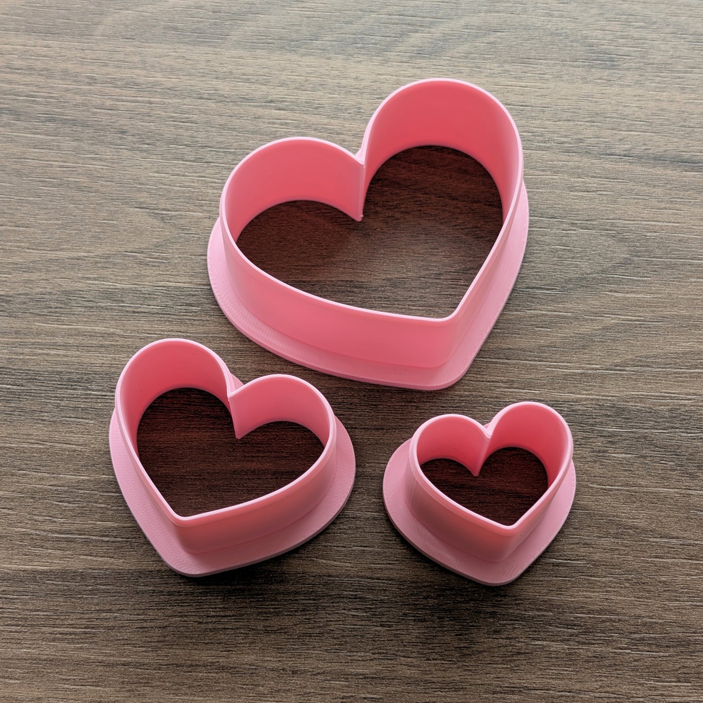 Hearts #1 Cookie/Fondant Cutters - 3pcs