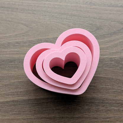 Hearts #1 Cookie/Fondant Cutters - 3pcs