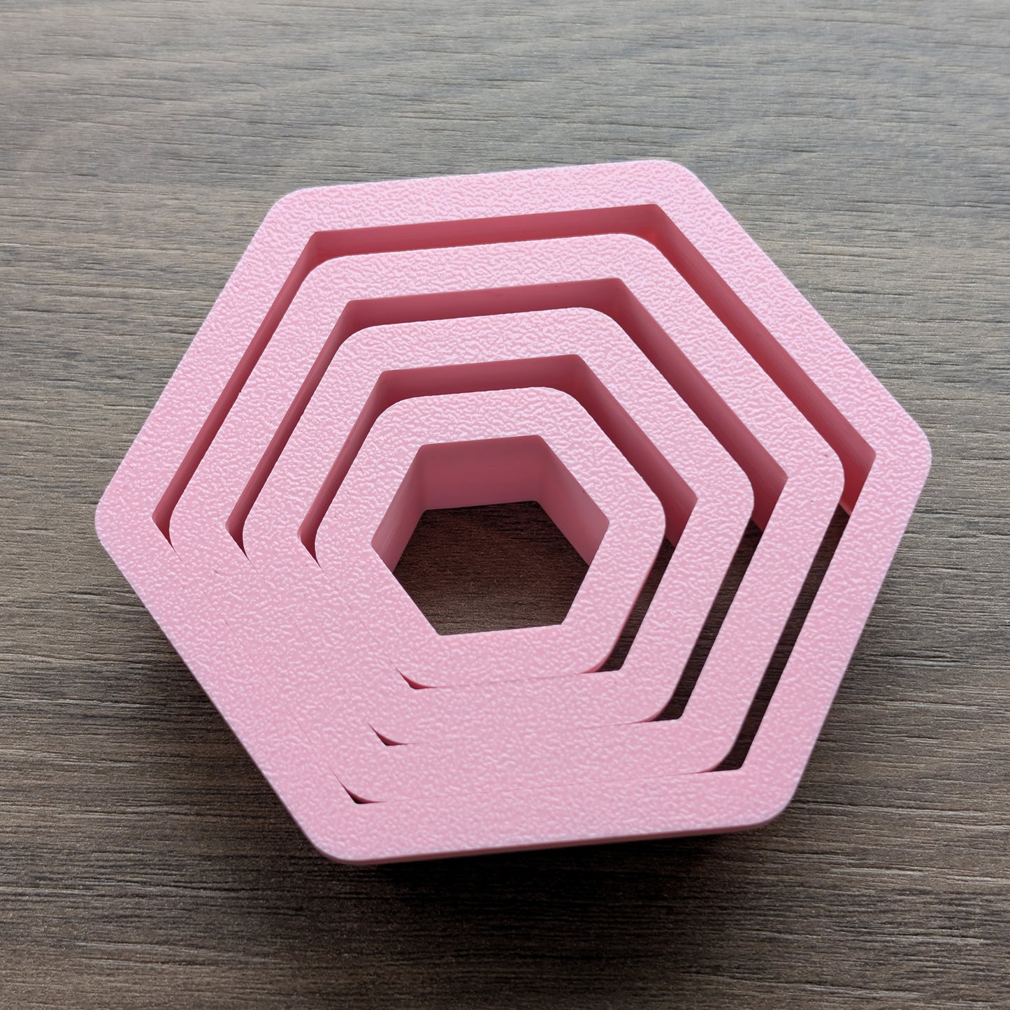 Hexagon Cookie/Fondant Cutters - 4pcs (3cm, 5cm, 7cm & 9cm)