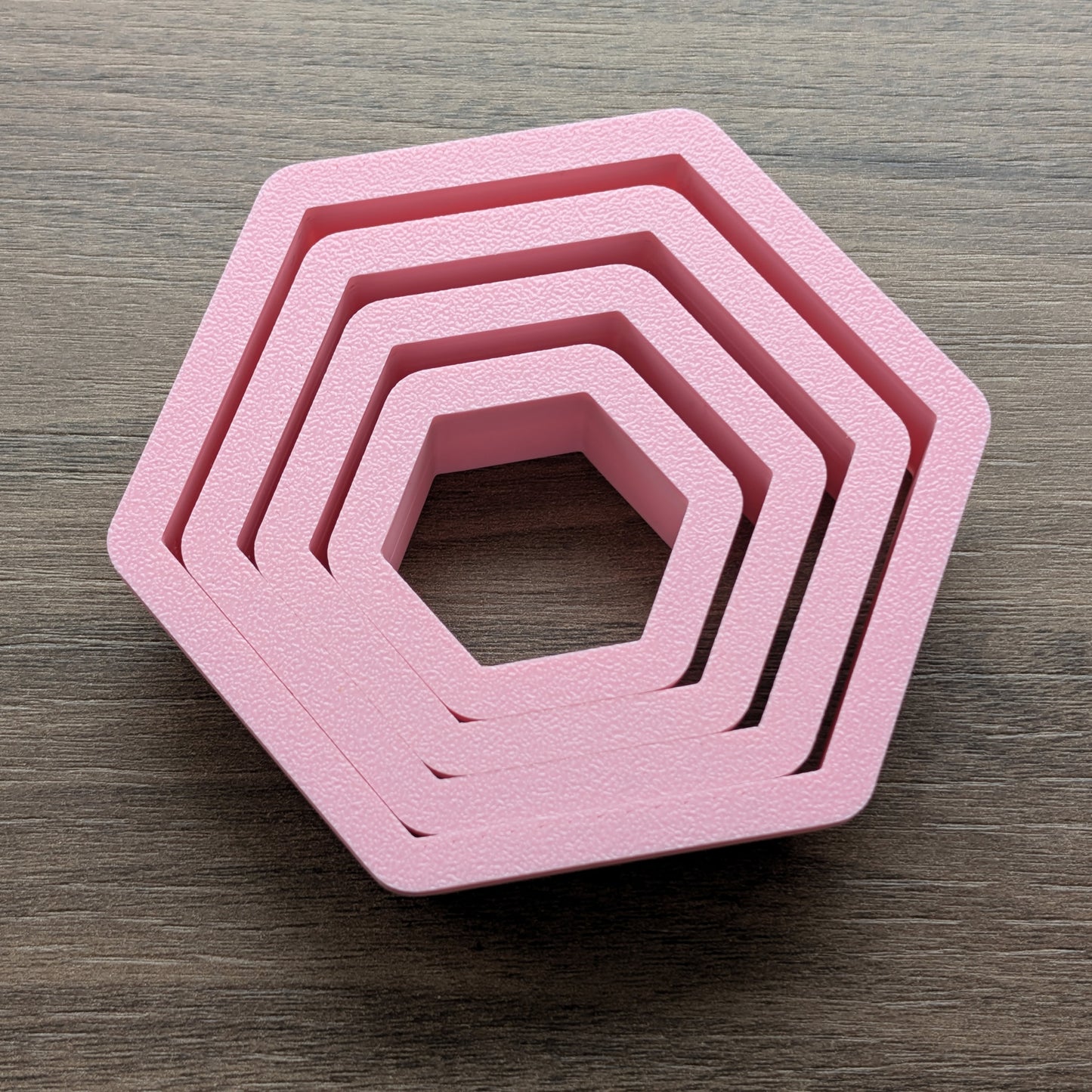 Hexagon Cookie/Fondant Cutters - 4pcs (4cm, 6cm, 8cm & 10cm)