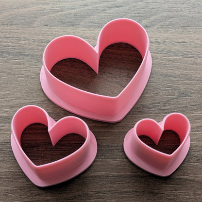 Hearts #2 Cookie/Fondant Cutters - 3pcs