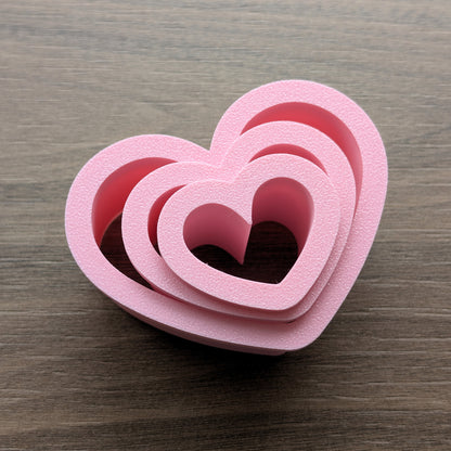 Hearts #2 Cookie/Fondant Cutters - 3pcs